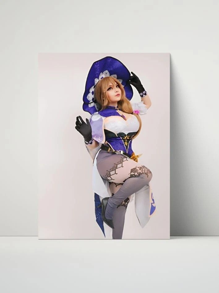 JuicyJinxs Metal Print - Lisa from Genshin Impact product image (1)