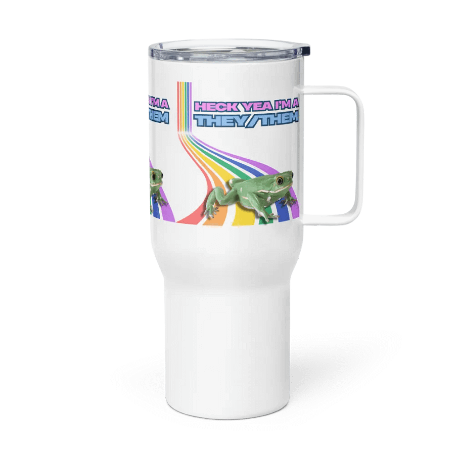 Heck Yea I'm A THEY/THEM Travel Mug product image (3)