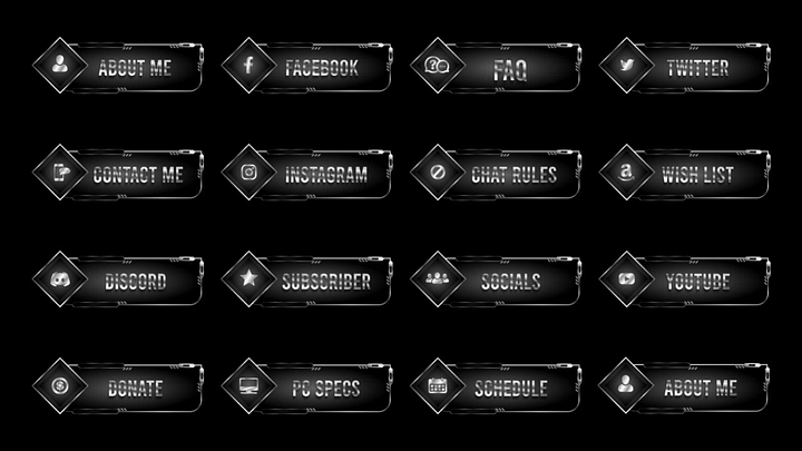 Black Metal Twitch Panels product image (2)