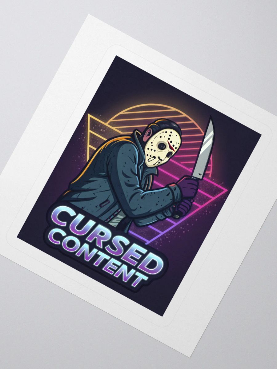 Cursed Content Sticker, Featuring the Shimmer Lake Slasher: Variant #1 product image (2)
