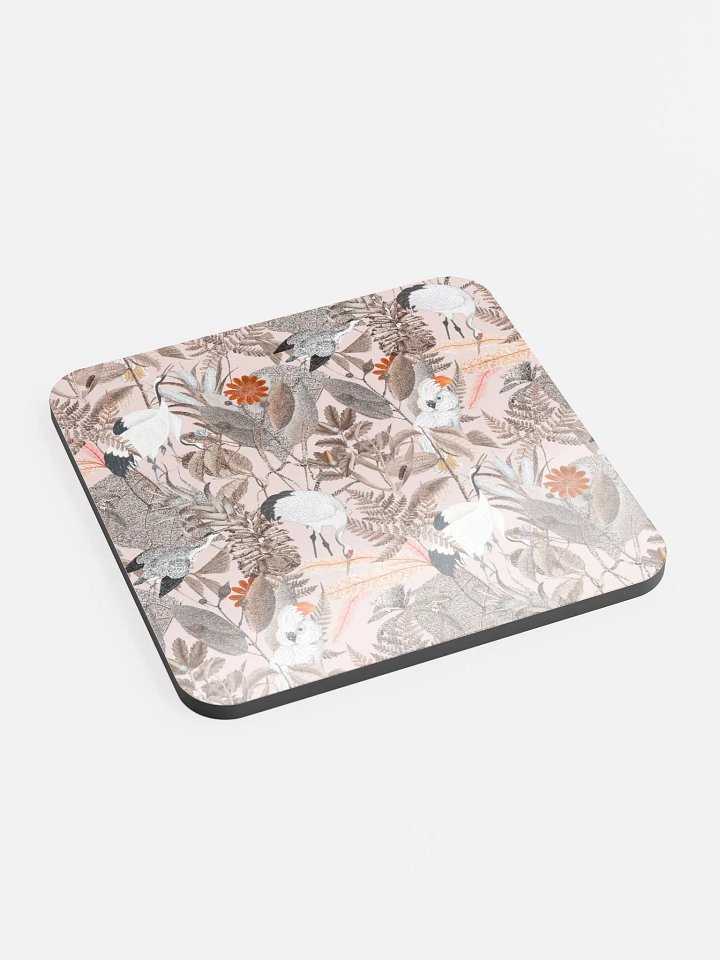 Pink Ecotone Glossed Cork Coaster product image (2)