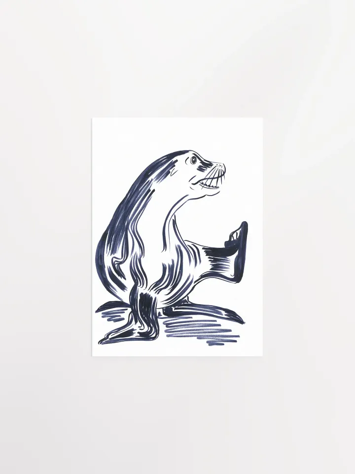 Happy Seal Art Print product image (2)