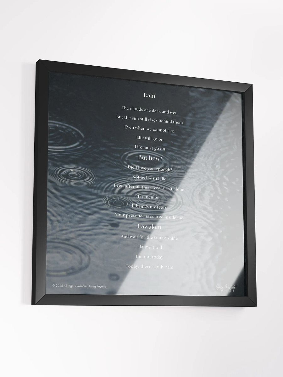 Rain - a Poem by Greg Payette product image (29)