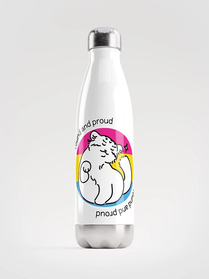 Round and Proud Manul Pride Pansexual Version - Bottle product image (1)