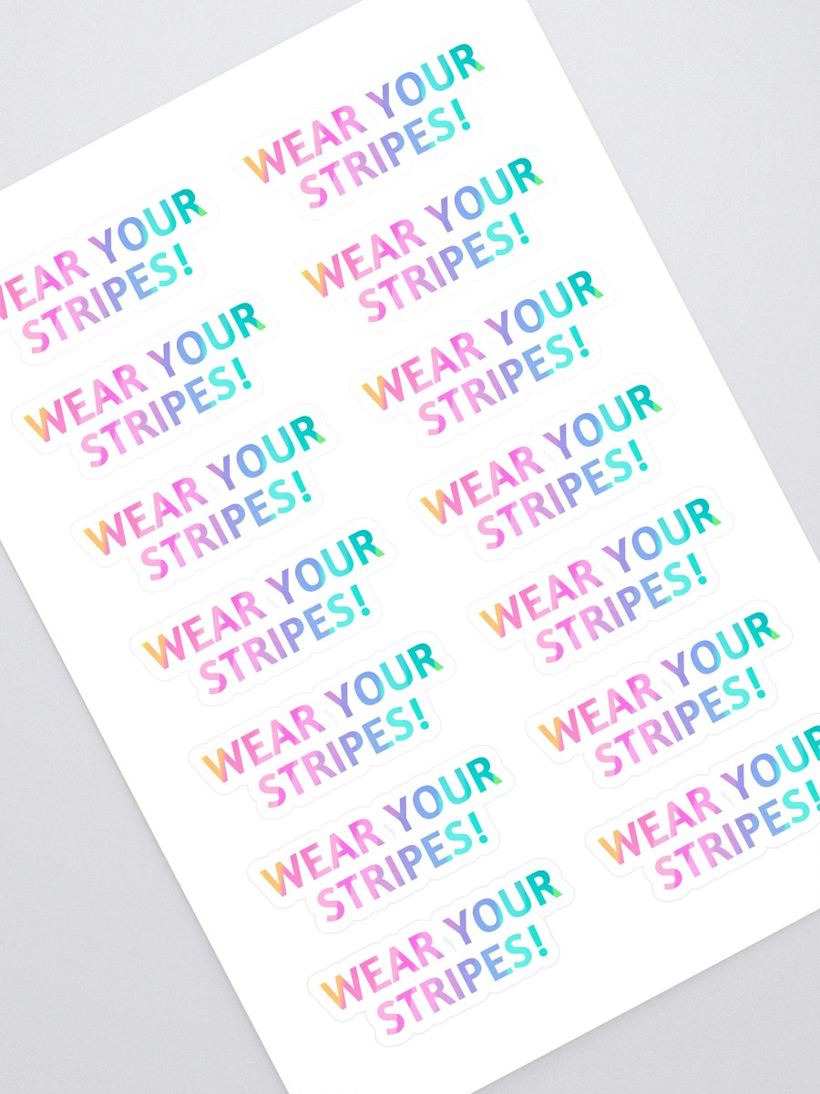 Wear Your Stripes Sticker Sheet product image (1)