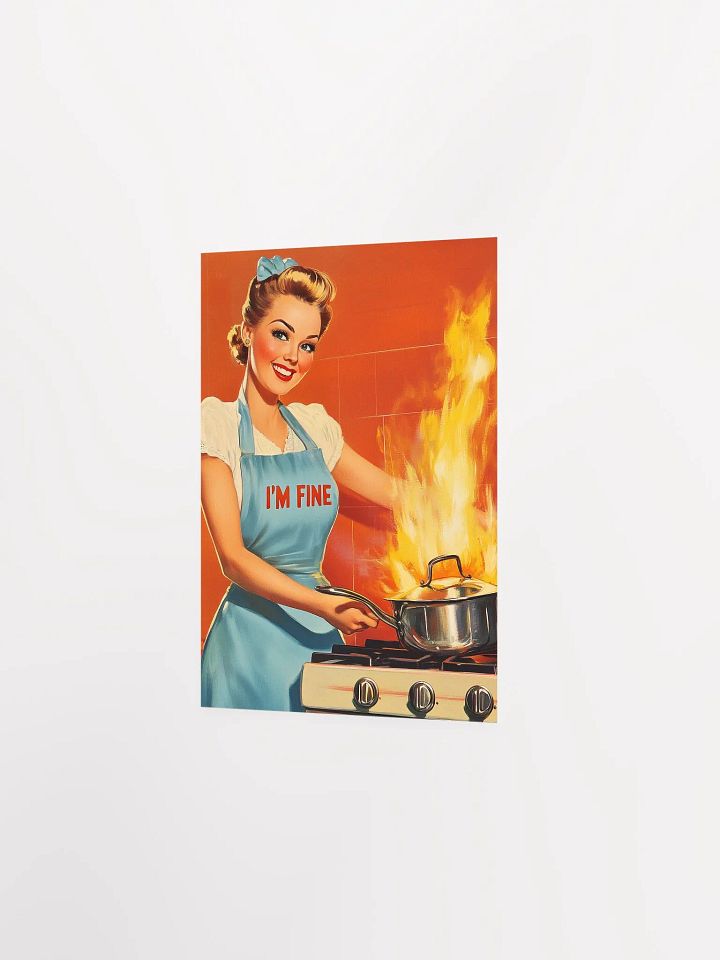 “I’m Fine” Retro Poster - Nostalgic Classic Humor Art Print product image (2)