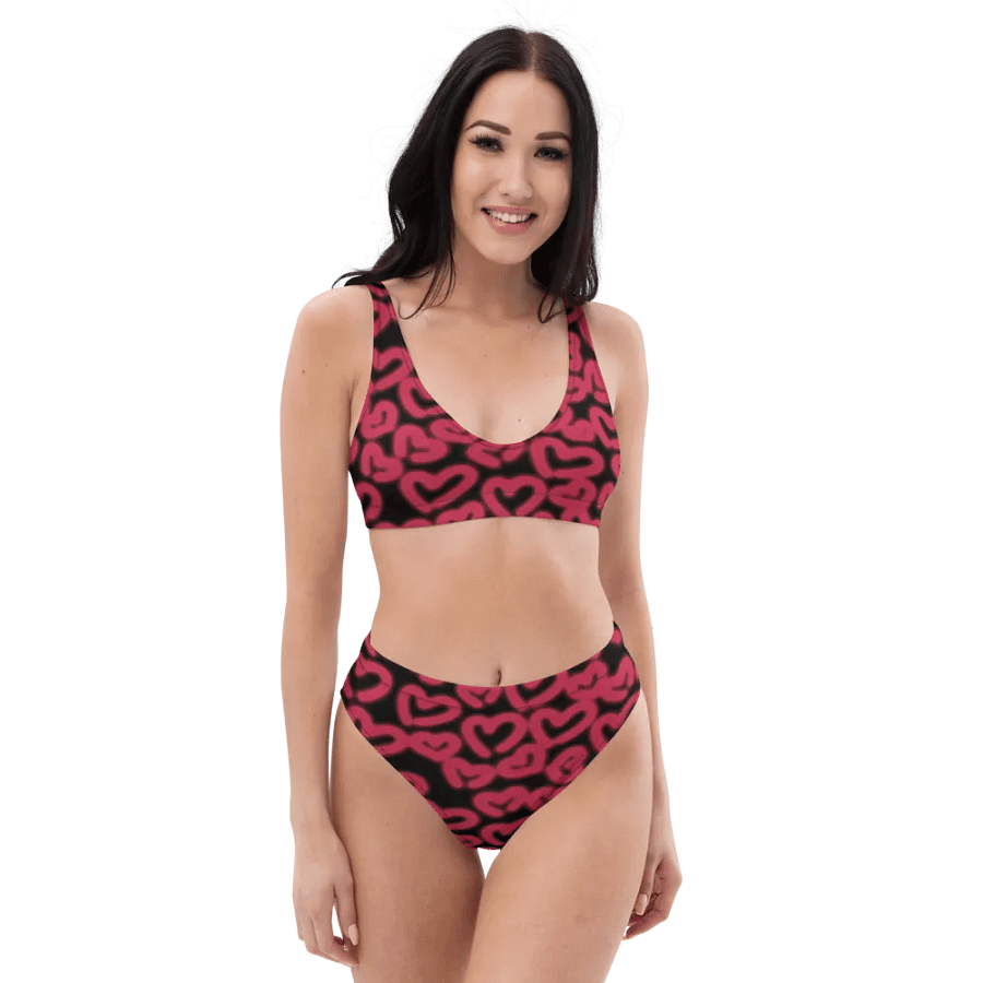 Hearts High Waisted Bikini Set product image (3)