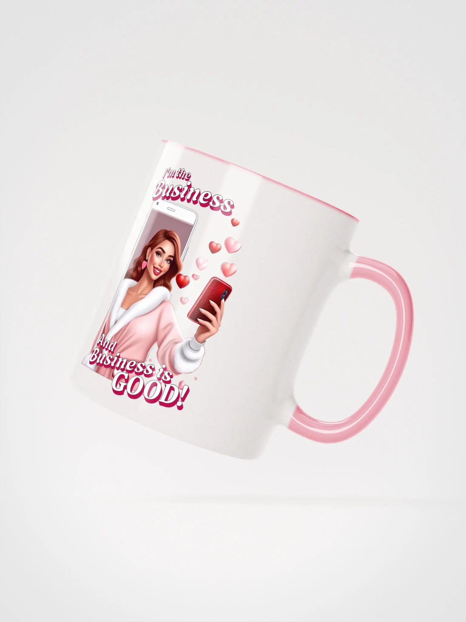I'm The Business - Social Media Influencer - Ceramic Mug with Color Inside - v6 product image (4)