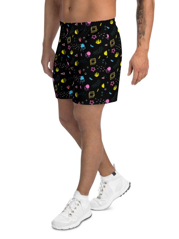 Shifty Seas dark pattern recycled athletic shorts product image (2)