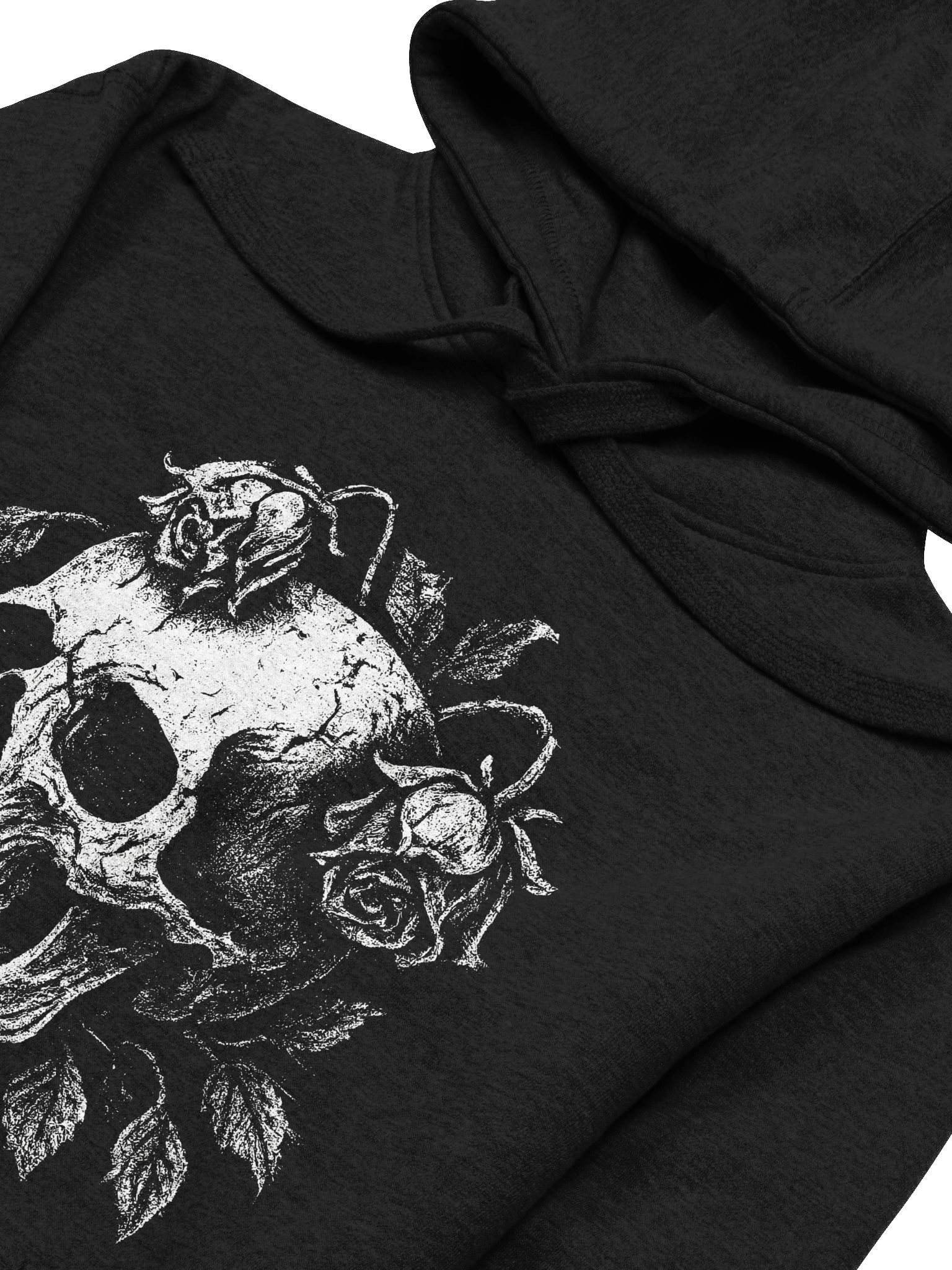 Vintage Skull and Roses Gothic Dark Punk Graphic Hoodie product image (3)