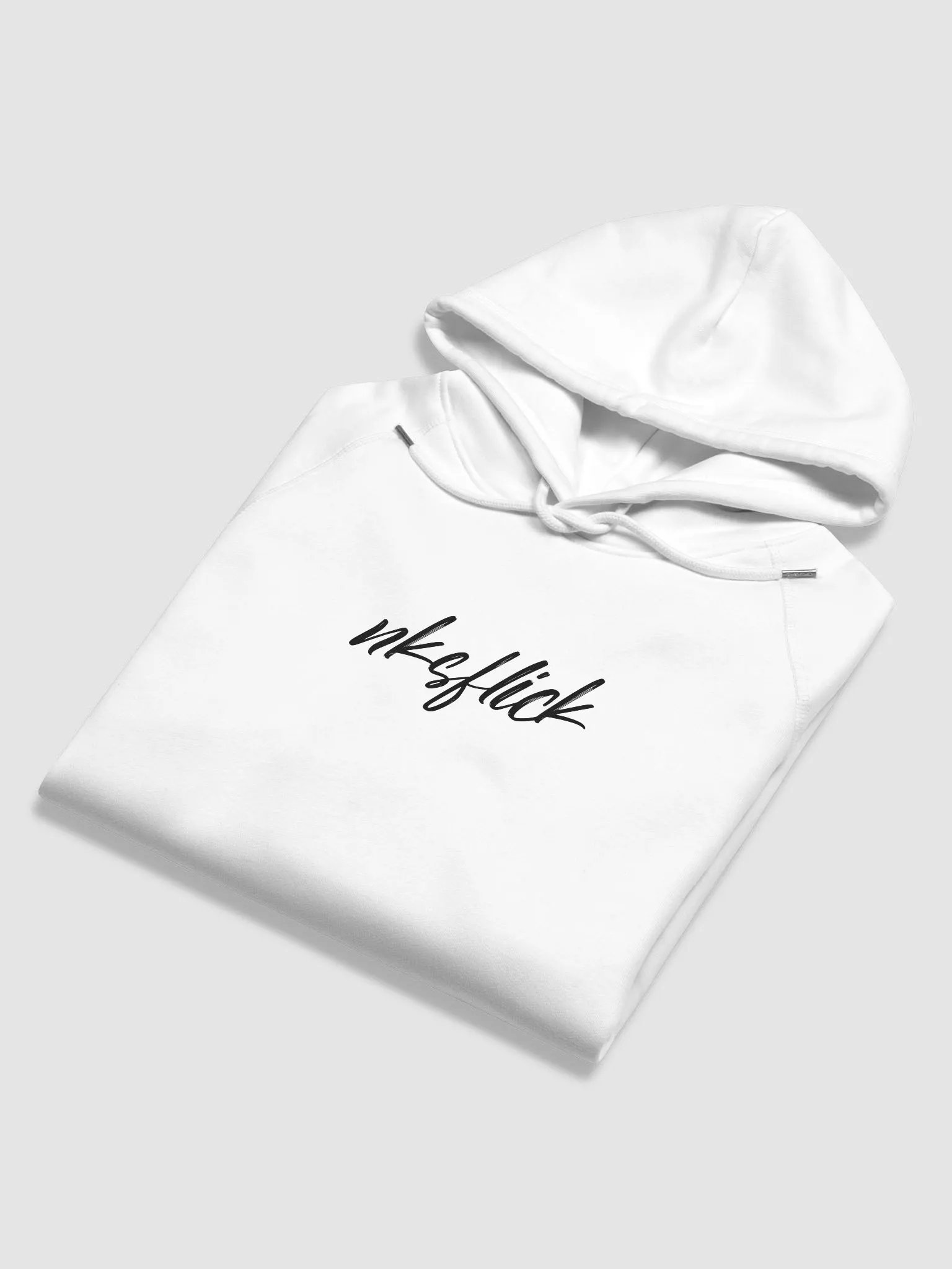 nksflick signature white hoodie product image (5)