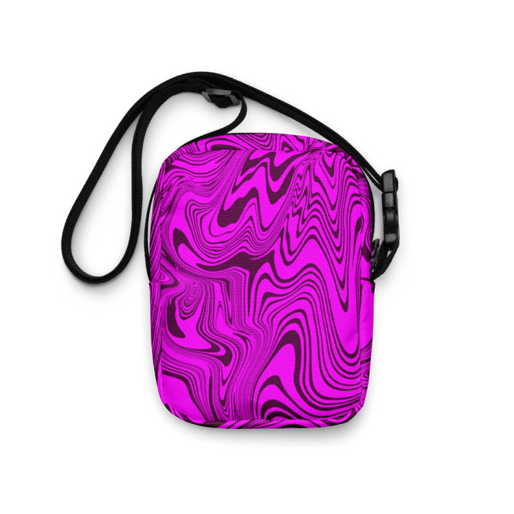 Utility Crossbody Bag - Abstract Purple Swirls product image (1)