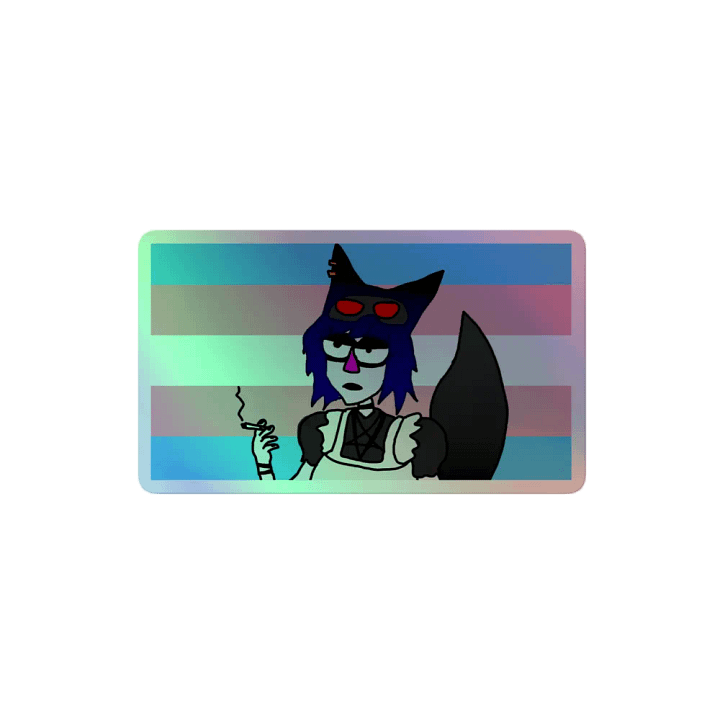 Trans Fox Holo Sticker product image (2)
