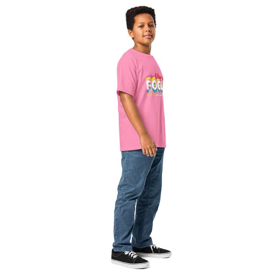 Kids Shirt Stay Focus Bold Slogan product image (5)