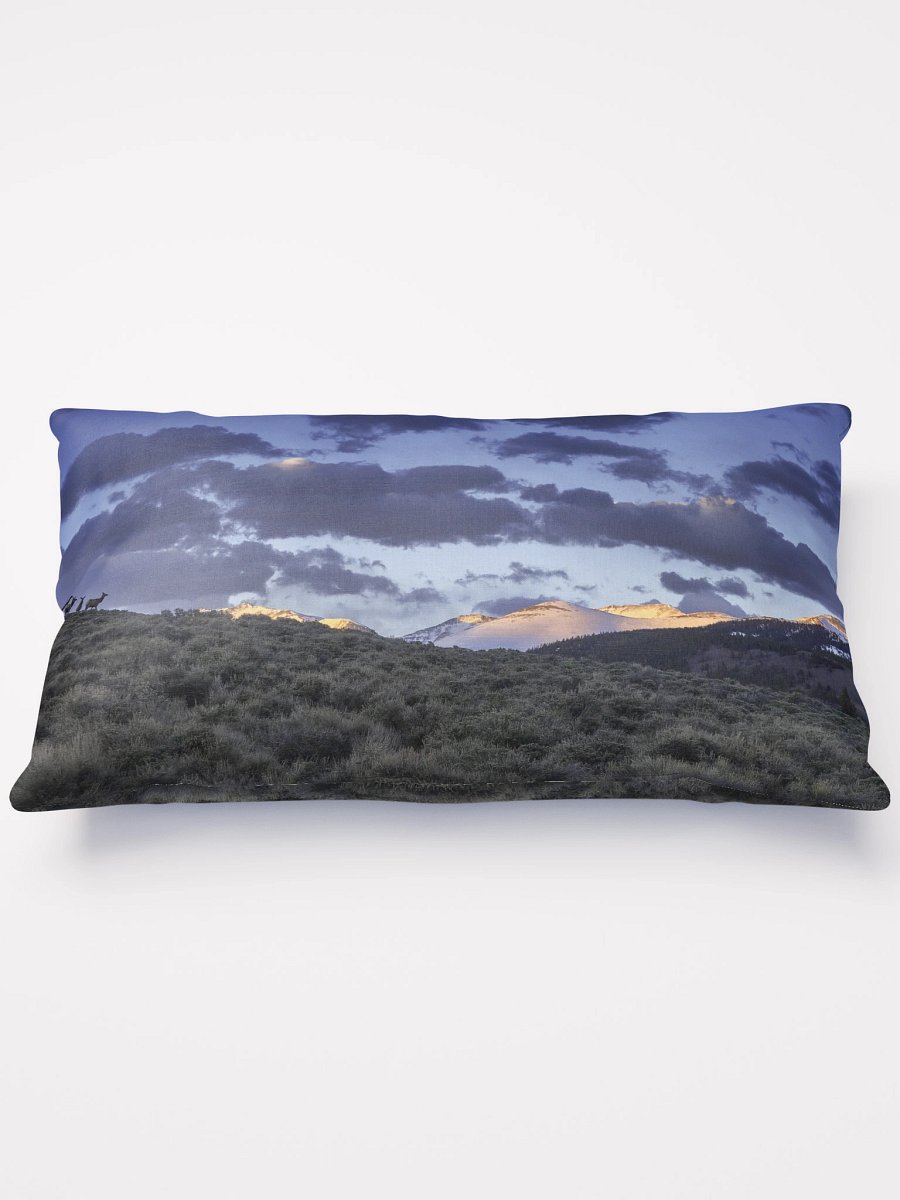 Sunset in the Colorado Mt Pillow product image (1)