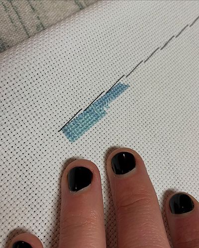 Say hello to a new cross stitch in the mix! This is “Hope Cove” by Kate Brazier, put together by @gecko_rouge! I decided to t...