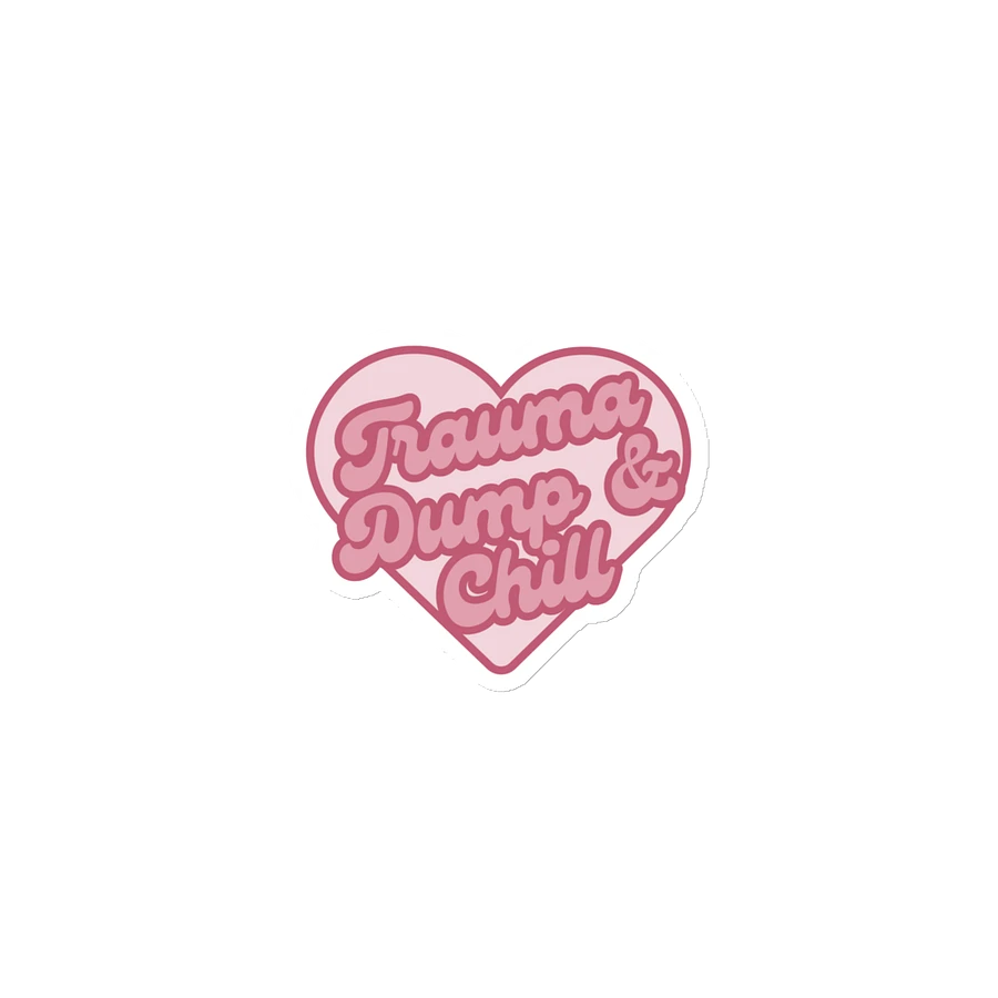 Trauma Dump & Chill Heart Magnets product image (1)