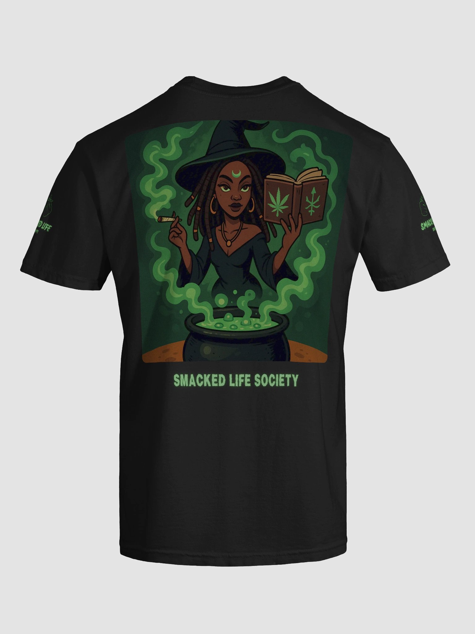 “Smacked on Hexes” Unisex Stoner Witch Tee – Fall/Halloween Drop product image (44)