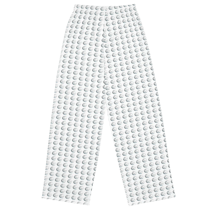 Luna All Over White Unisex Wide-Leg Pants product image (2)