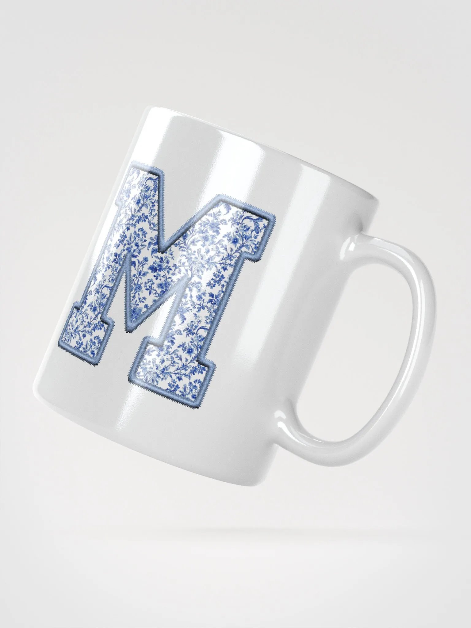 Blue Chinoiserie Floral MOM Mug product image (5)