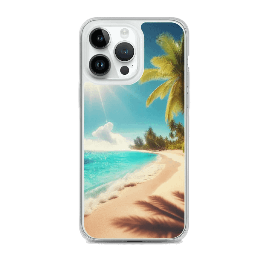 Tropical Breeze MagSafe® iPhone® Clear Case | AI Design product image (2)