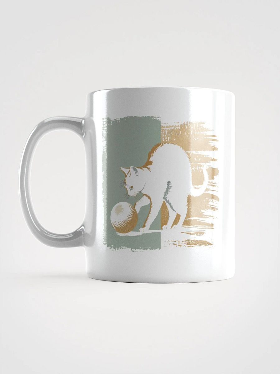Holiday cat charm -white mug product image (6)
