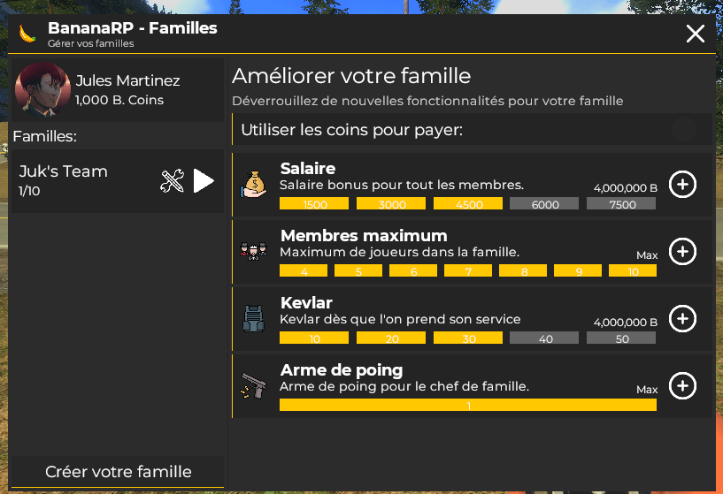 [Addon] Banana RP - Familles product image (3)