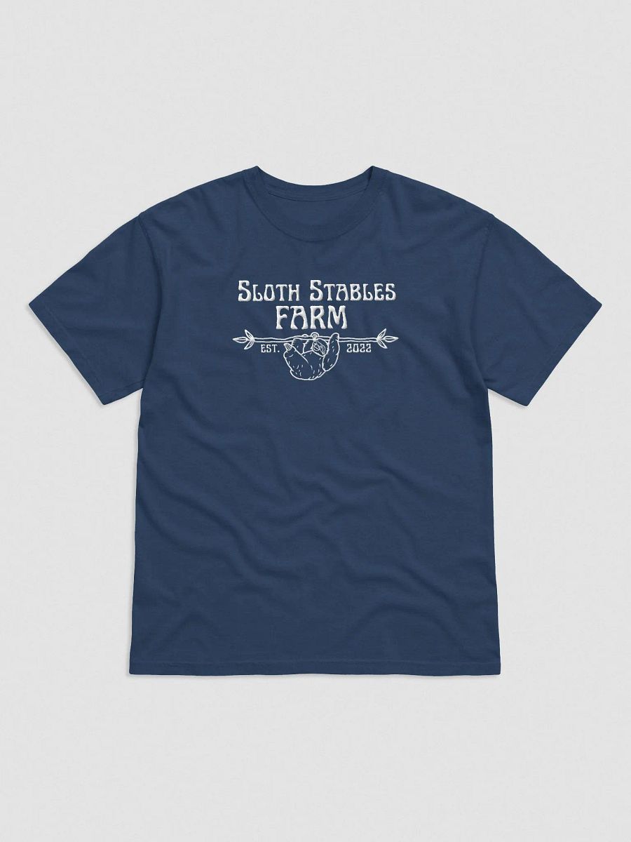 Sloth Stables Farm Tee - Embroidery White product image (2)