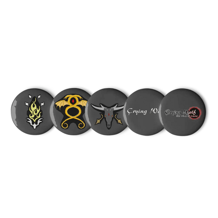 Crying Wolf Nations & Logos Pin Set product image (1)