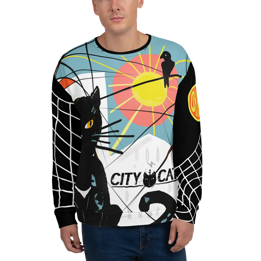 CityCatPaint1 Unisex Art Sweatshirt product image (2)