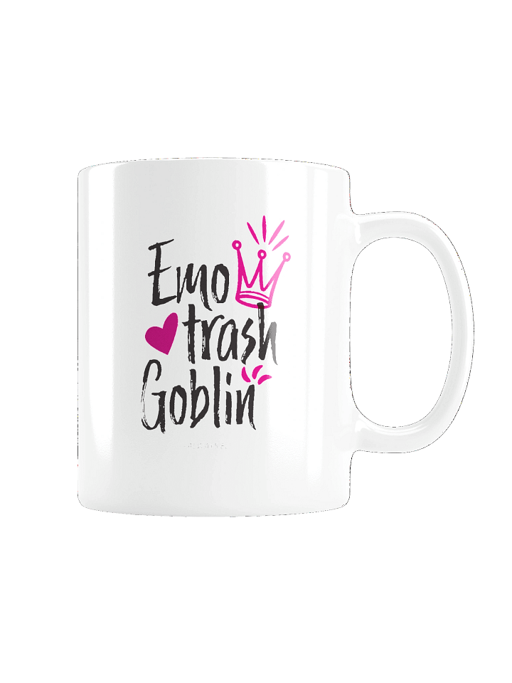 Emo Trash Goblin White Glossy Mug product image (6)