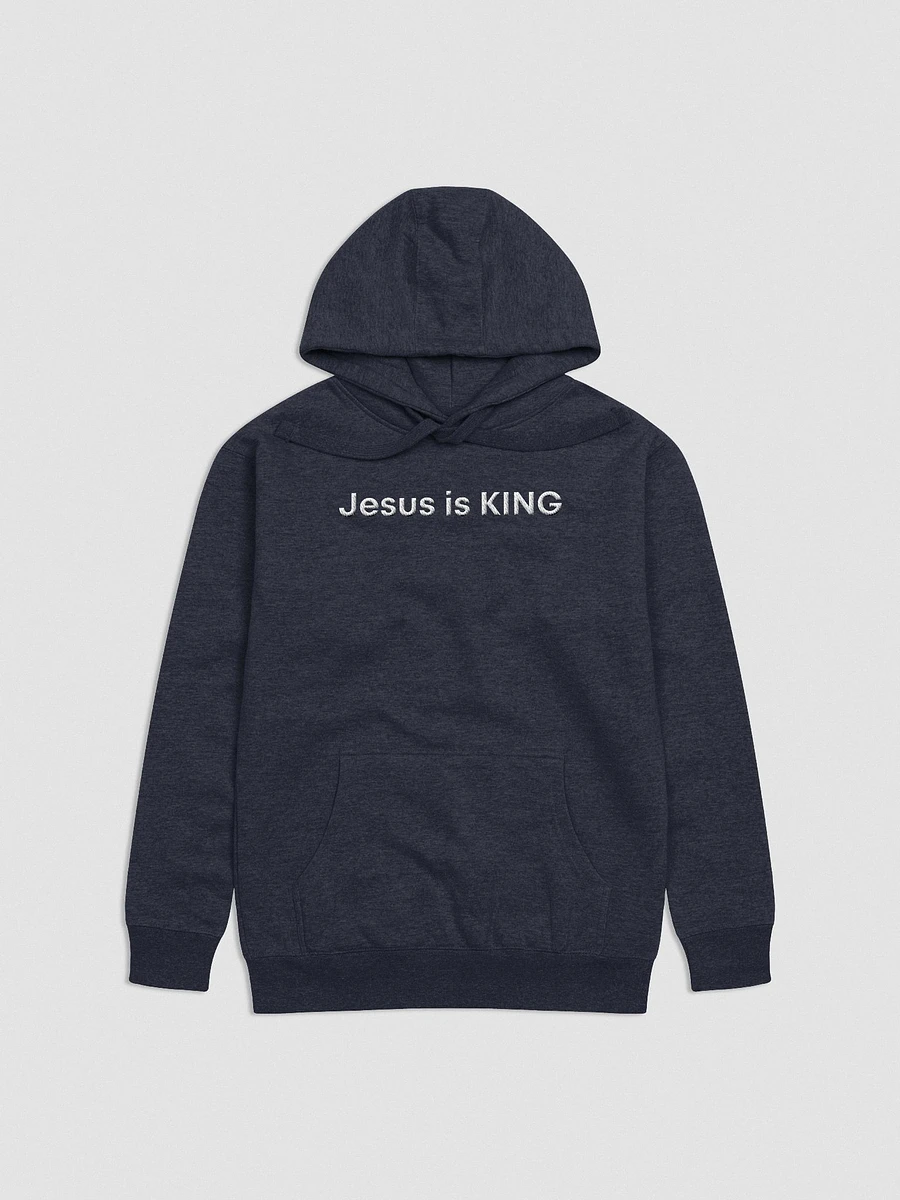 Jesus is King Embroidered Cloud Soft Premium Hoodie product image (2)
