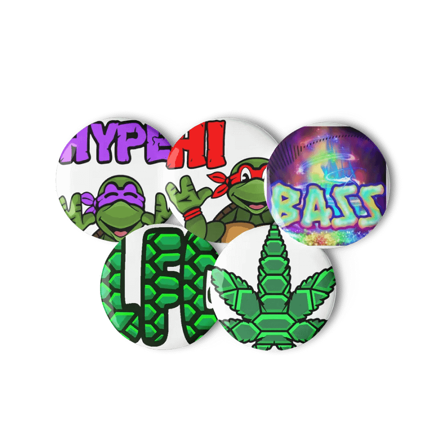 Ninja Fam 1 Set of Pin Buttons product image (4)