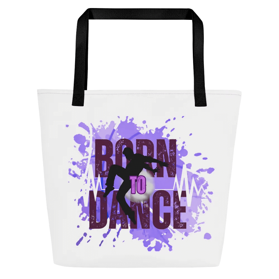 Expressive Born to Dance His Silhouette All-Over Tote Bag product image (1)