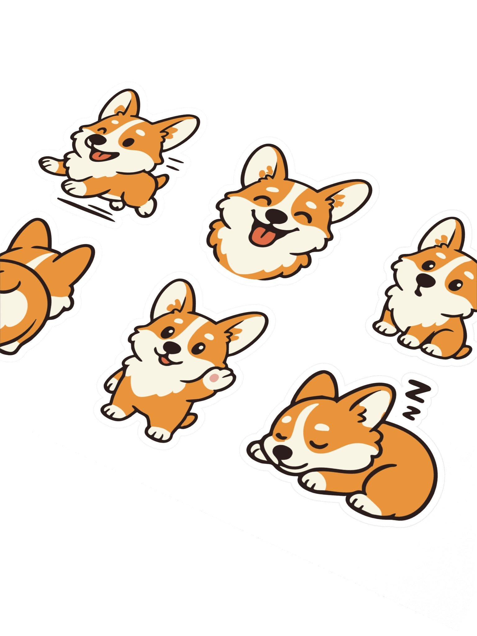 Corgi Kiss-Cut Sticker Sheet product image (2)