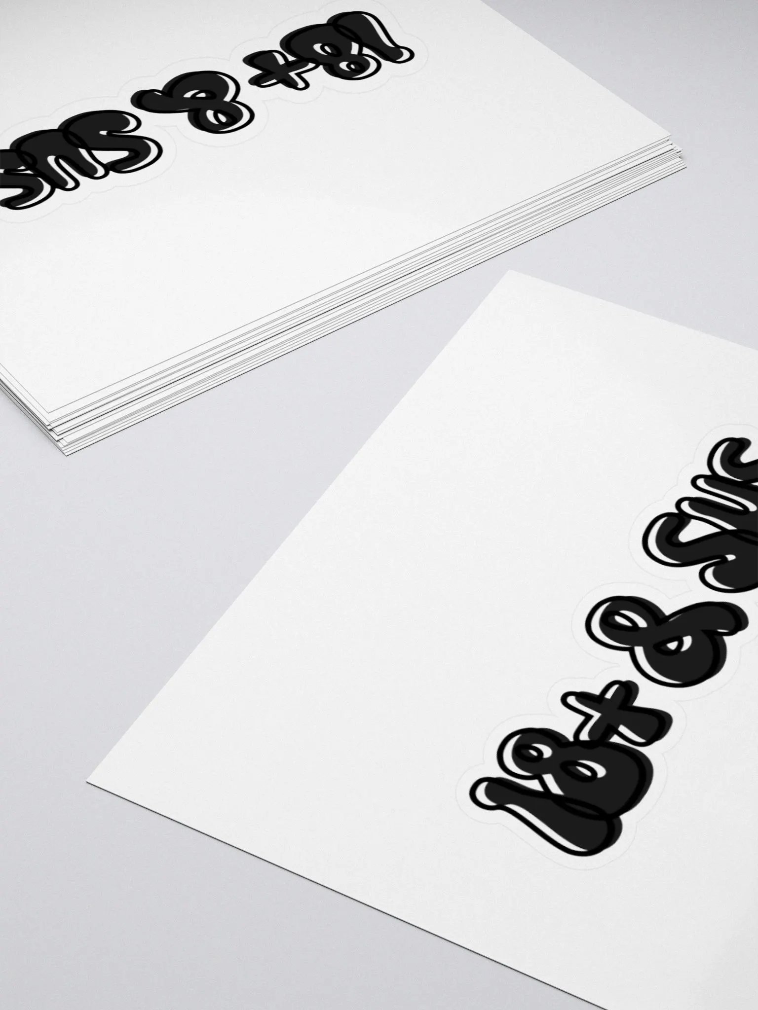 18+ & Sus Sticker, Black product image (11)