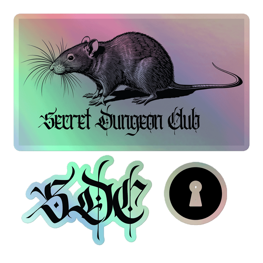 SDC 5.5" x 5.5" Holographic Sticker Sheet product image (1)