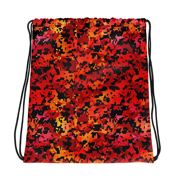 Blazing Camo Drawstring Backpack product image (1)