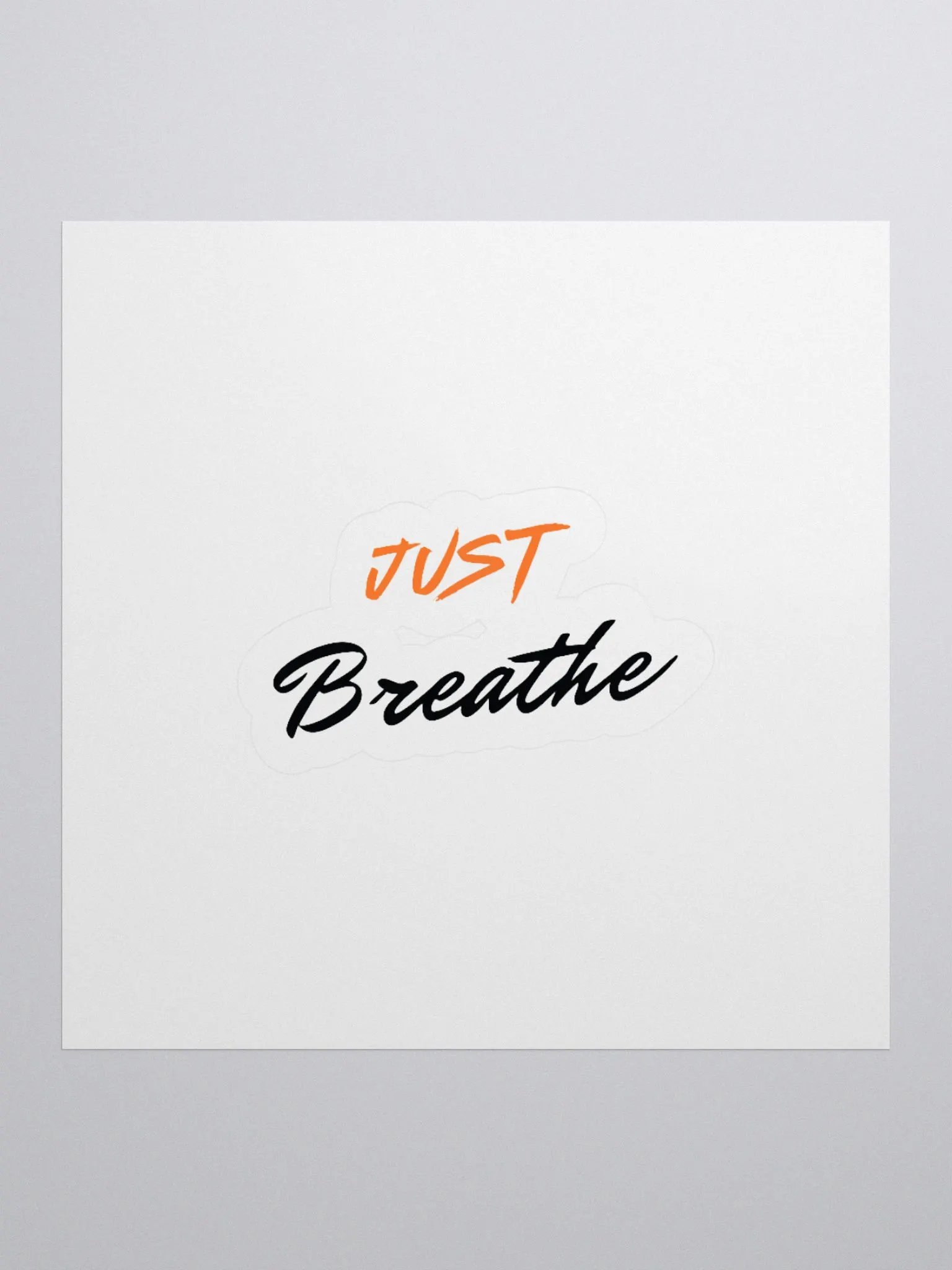 Just Breathe Kiss Cut Stickers product image (1)