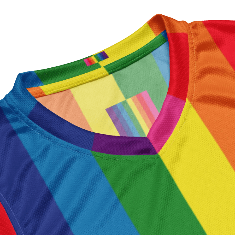 1978 Rainbow Pride Flag = 8-Color - All-Over Print Basketball Jersey product image (8)