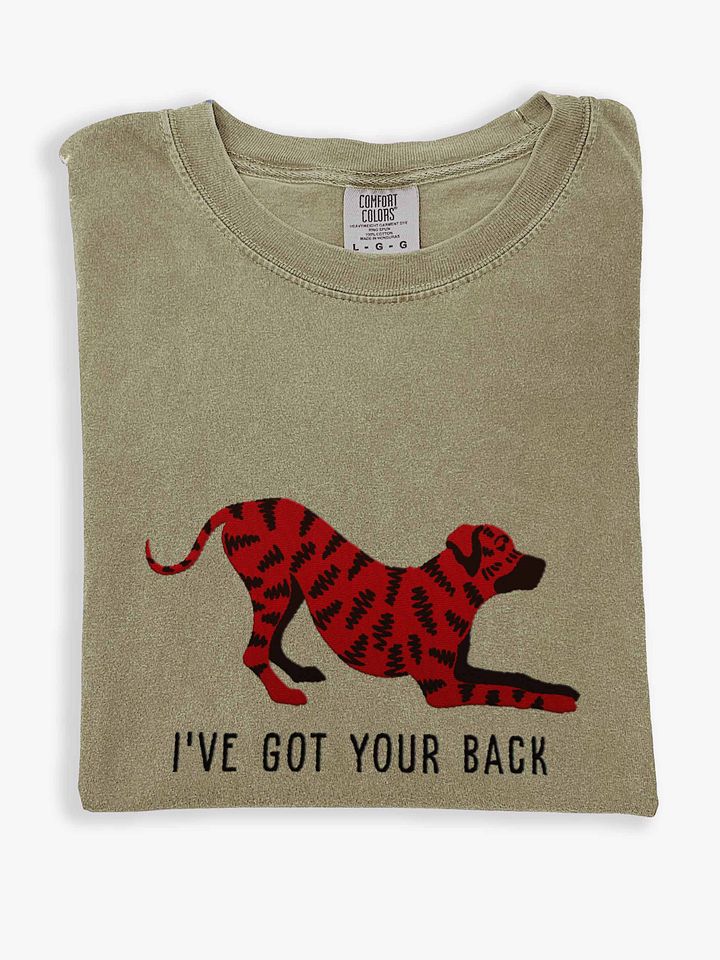 I've Got Your Back T-Shirt(Embroidered) of a Rhodesian Ridgeback(Brindle) product image (1)