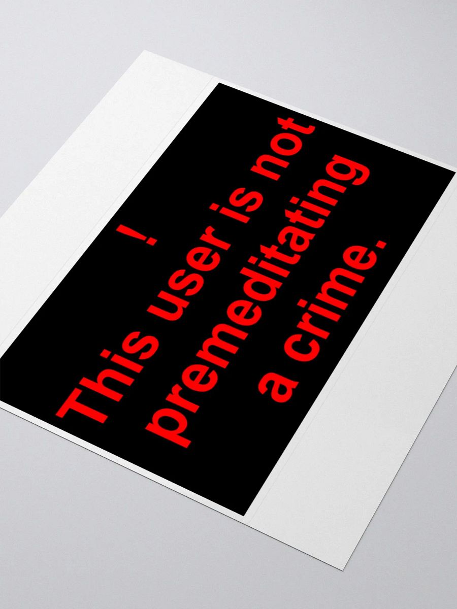 Premeditated Crime Alt Sticker product image (3)