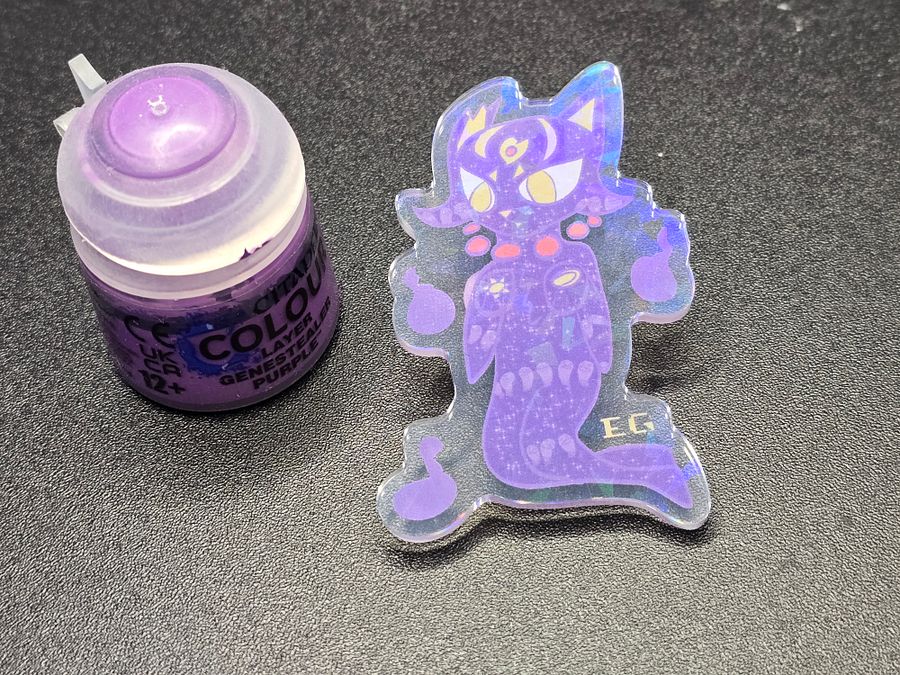 Spirit Cat Holographic Acrylic Pin product image (2)