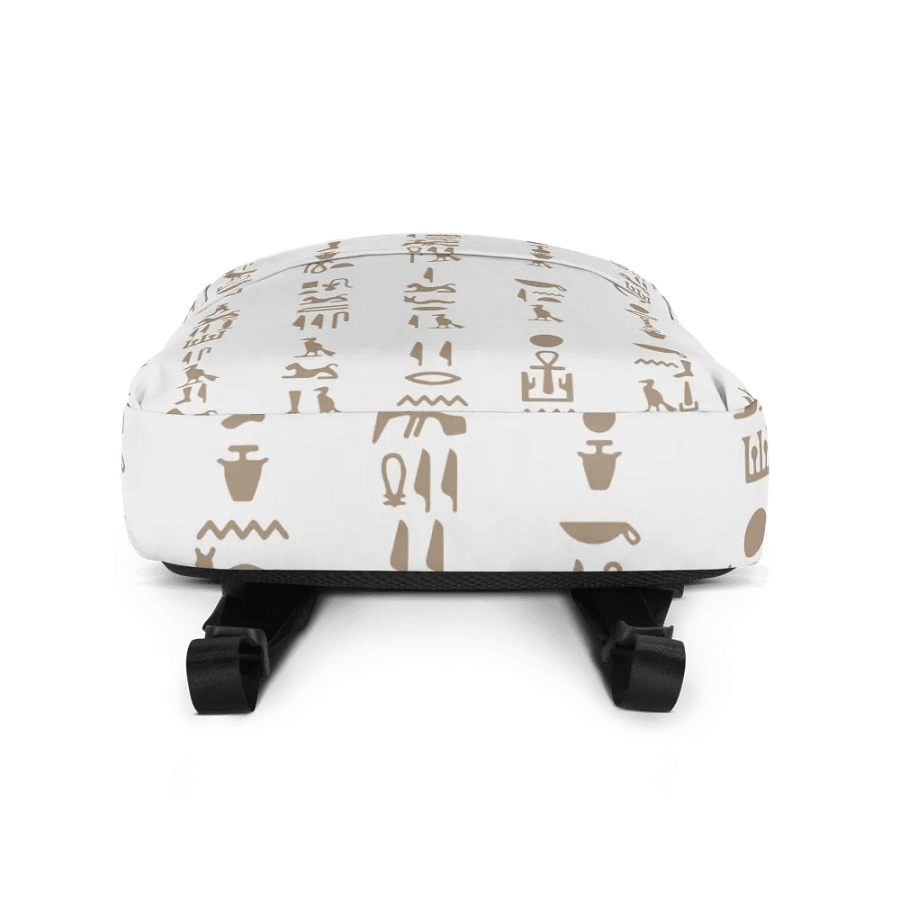 Isis White Hieroglyphs All-Over Print Backpack product image (4)