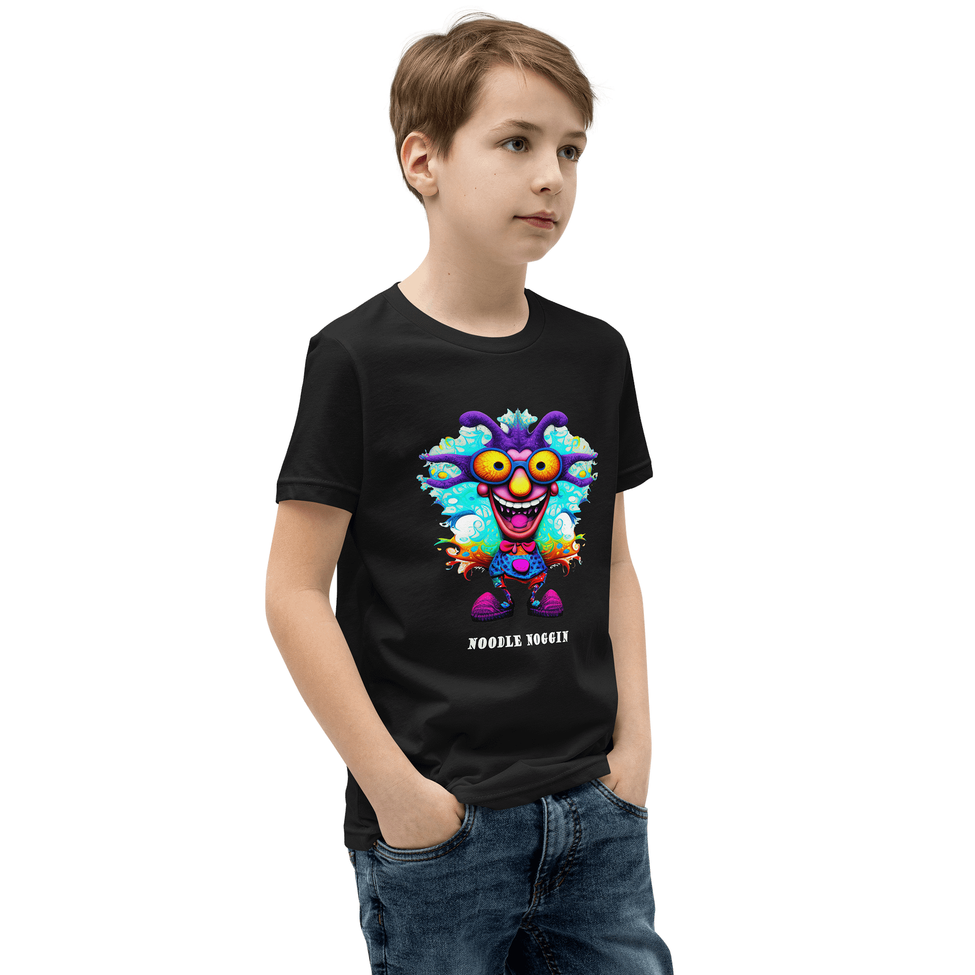 Noodle Noggin Bella Youth Short Sleeve Cotton T-Shirt product image (2)