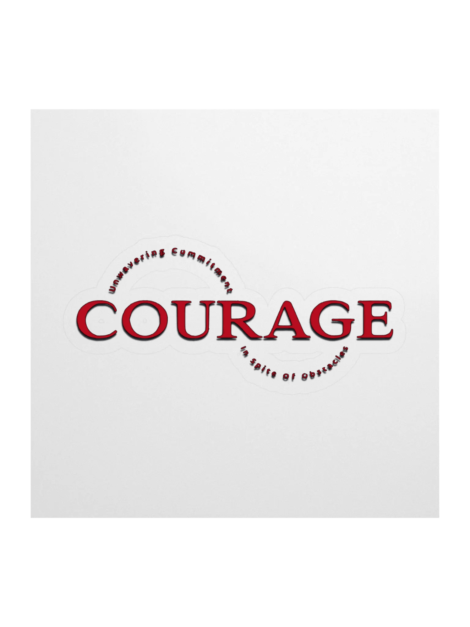 Unwavering Courage Kiss Cut Stickers product image (1)