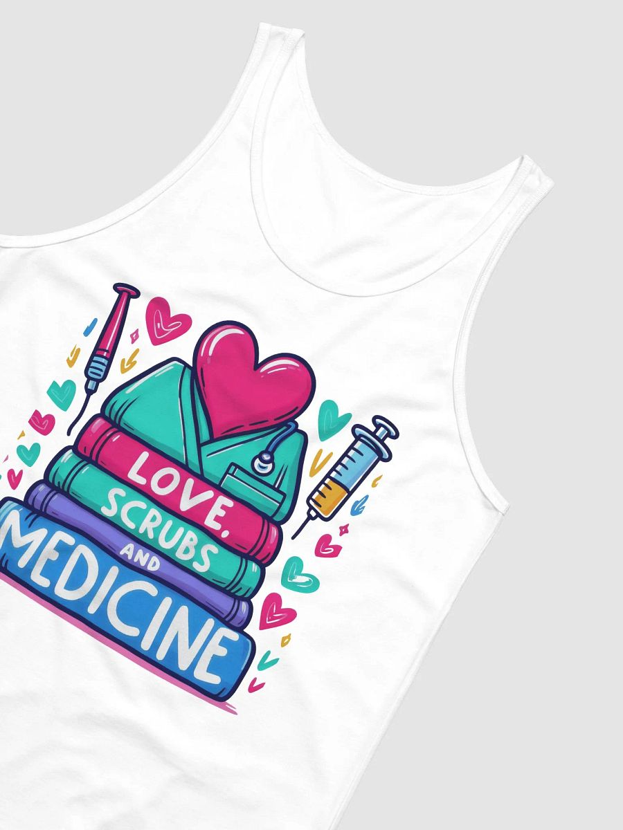 Love, Scrubs, and Medicine Illustrated Tank product image (28)