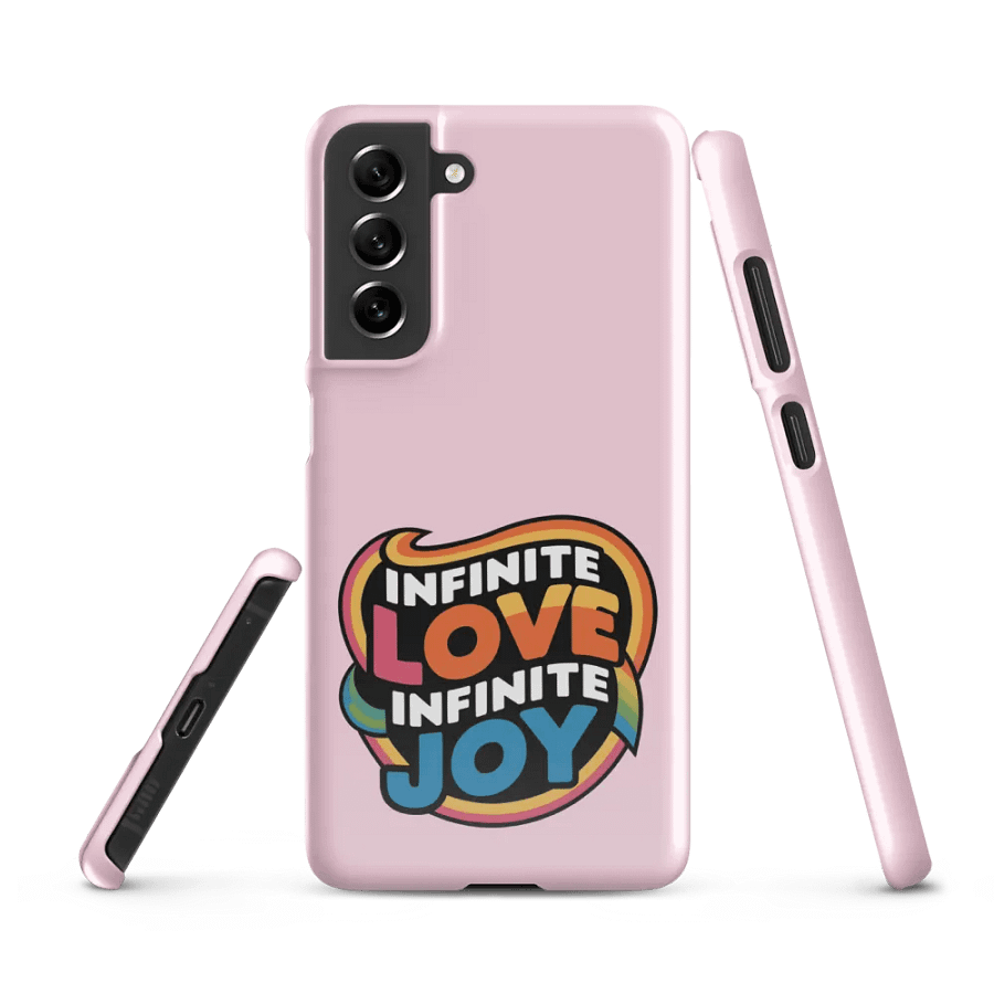 Infinite Love Infinite Joy Snap Case for Samsung (Pink) product image (1)