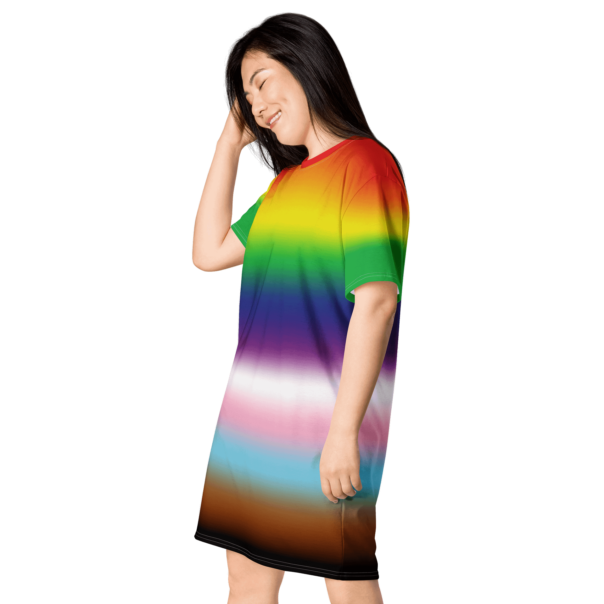 Rainbow Pride Gradient T-shirt Dress product image (3)