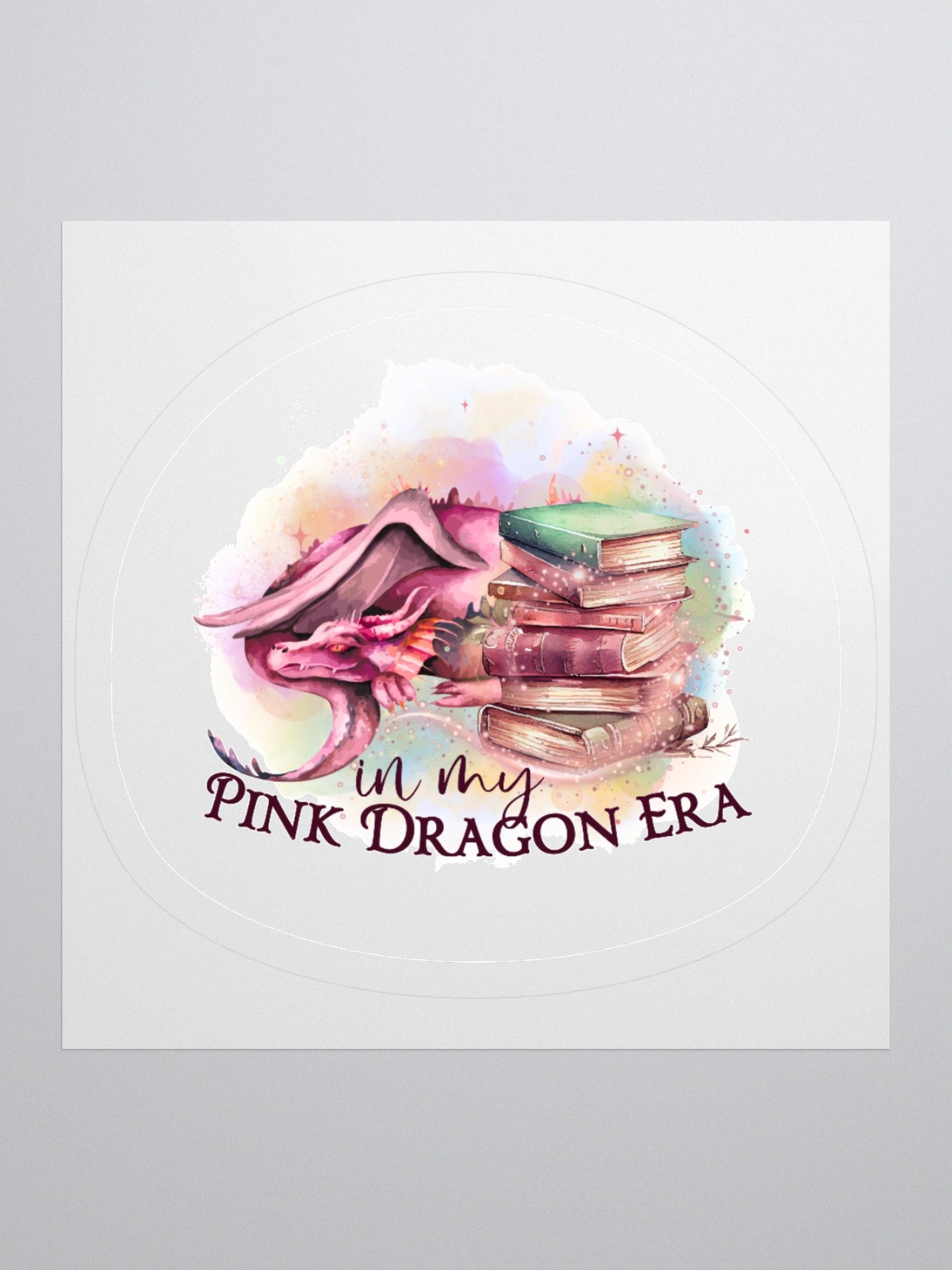 Elven Heartbound Sticker ~ "In my Pink Dragon Era" product image (2)